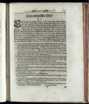 Unpartheyischer Leser!