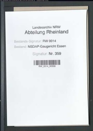 Zurückweisung der Beschwerde des Pg. Eugen NEVELING, geb. 22.6.1909, Kaufmann in Essen, gegen den Ausschluß aus der NSDAP nach strafrechtlicher Verurteilung wegen Diebstahls und Betruges