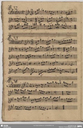 33. Anonymus, Menuette, Es-Dur