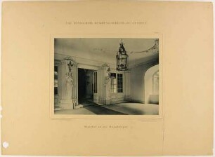 Das Vestibül an der Englischen Treppe des Residenzschlosses in Dresden, aus der Mappe: Das Königliche Residenzschloss zu Dresden von Römmler & Jonas