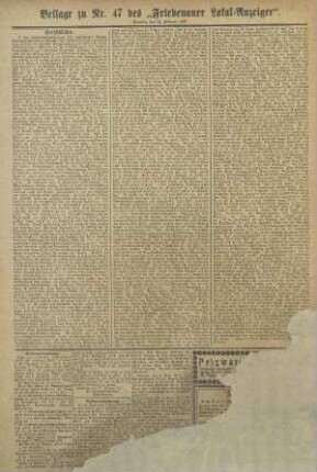 Beilage zu Nr. 47