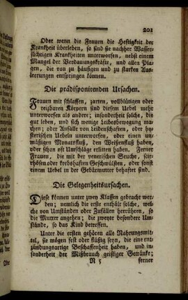 Die Gelegenheitsursachen. - Vorfall der Gebärmutter.