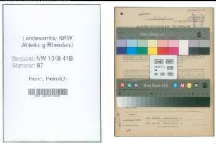 Entnazifizierung Heinrich Henn , geb. 28.10.1885 (Feuerwehrmann)