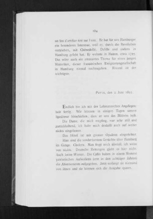 Paris, den 2. Juni 1893.