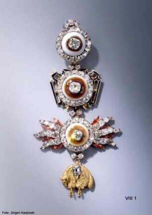 Kleinod des Ordens vom Goldenen Vlies mit Onyx