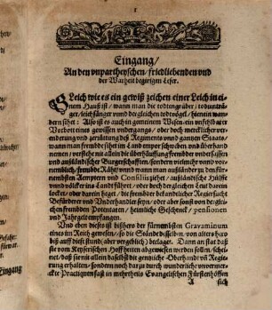 Der Röm: Spanischen Cantzley Nachtrab: Sinceratio Sincerationum. Oder Unteutsche betrugliche Zweyzüngigkeit: Das ist, Die Alt-newe Röm: Spannische Betrug- vnd SincerirKunst die Evangelischen zubetriegen vnd gar außzurotten : Welches Mit glaubwürdigen, richtigen Documenten, vnvmbstoßlich erwiesen wird. Darvmb vor Solchen gefährlichen vnd auff schrauben gestelten betrüglichen Sincerationen vnd Aequivocationen sich zu hüten, Allen Evangelischen Zur trewhertzigen warnung, in offentlichen truckgegeben