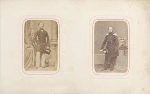 links: König Maximilian von Bayern rechts: Unbekannt (Uniformierter)