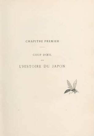 Chapitre premier. Coup d'oeil sur l'histoire du Japon