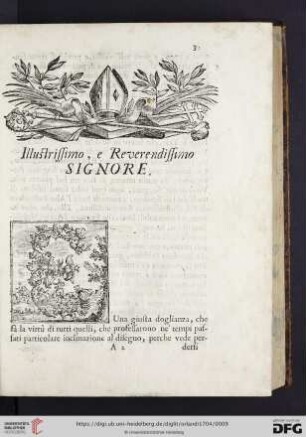 Illustrissimo, e Reverendissimo Signore