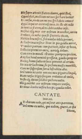 Cantate.