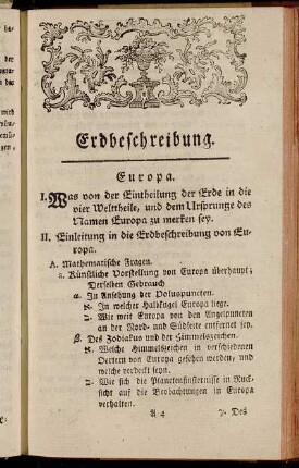 Erdbeschreibung.