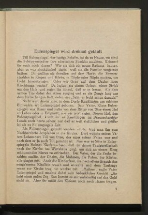 Eulenspiegel wird dreimal getauft