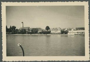 Abbildung von Wasserburg (Bodensee) von einem Schiff aus
