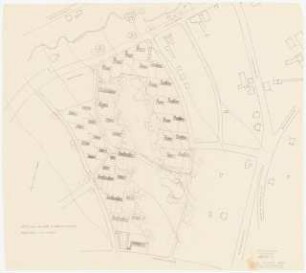 Siedlung an der Hunrodstraße, Kassel-Wilhelmshöhe Grünplanung: Gesamtgelände 1:1000