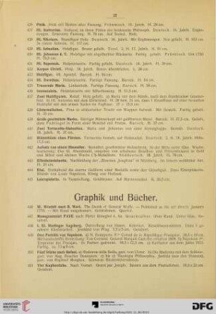 Graphik und Bücher (Nr. 446-467)