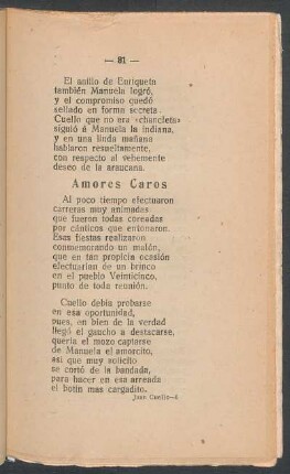 Amores caros