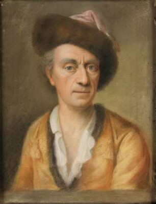 Selbstporträt des Johann Christian Fiedler