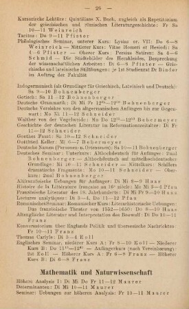 26-29, Mathematik und Naturwissenschaften