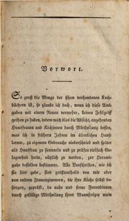 Die vollkommene Köchin oder neues schwäbisches Kochbuch : enthaltend mehr als 1800, durch tüchtige Hausfrauen erprobte Recepte