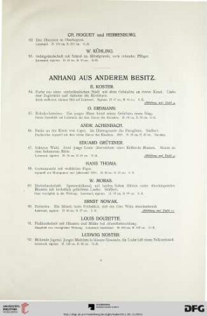 Anhang aus anderem Besitz (Nr. 84-184)