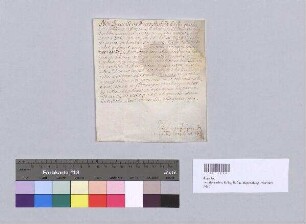Franz [Weinhard], Bischof von Lydda, Suffragan und Generalvikar zu Regensburg, bekennt, dass er dem Georg Schreyereder von Landau, Diözese Passau, die Tonsur und die niederen Weihen in der Alten Kapelle zu Regensburg erteilt hat. S: Franz [Weinhard], Bischof von Lydda, Suffragan und Generalvikar zu Regensburg