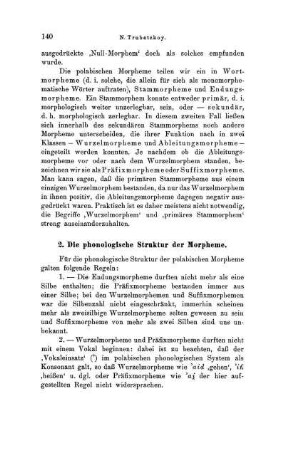 2. Die phonologische Struktur der Morpheme