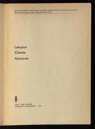 1979: Abiturstufe