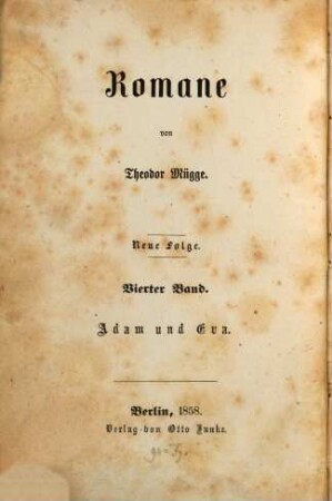 Romane : Neue Folge, 4