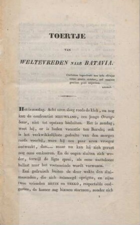 Toertje van Weltevreden naar Batavia