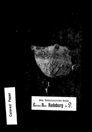 Gerichtshandelsbuch von Bärwalde (bei Radeburg), Bd. 3