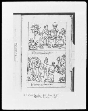 Illustrationen zur Vita Sancti Benedicti & Bis-Bini-Vita — ---, Folio 6rectoBildseite