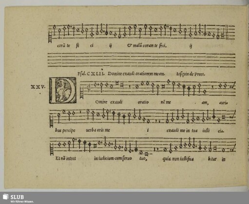 XXV. [=XXIX] Josquin des Prez: Domine exaudi orationem meam