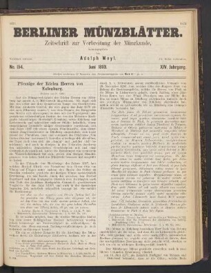 No. 154. Juni 1893
