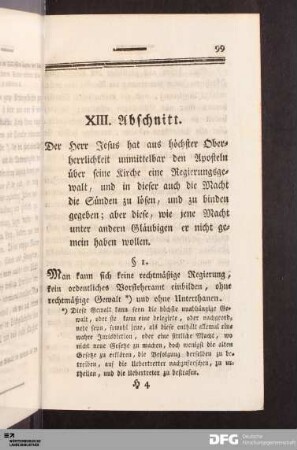 XIII. Abschnitt.