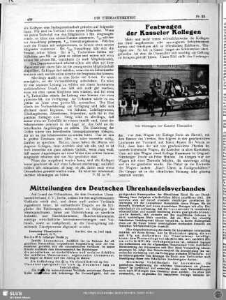 Festwagen der Kasseler Kollegen