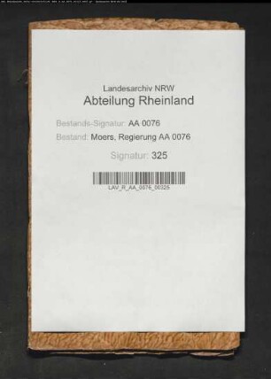 Armenrechnungen zu Baerl