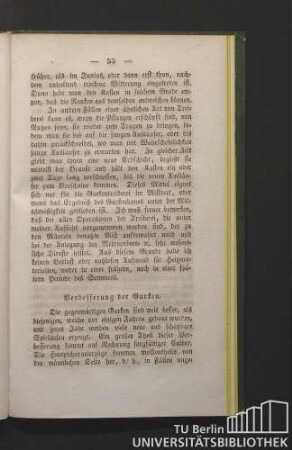 Verbesserung der Gurken.