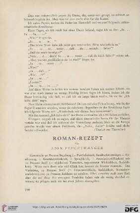 9: Roman-Rezept