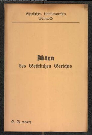 Johann Conrad Ritter, ehelicher Sohn des Kolons Hans Henrich Ridder, Hoppenplöcker Nr. 14 Bentorf (Amt Varenholz), gegen Catharine Louise Henriette Eikmeier, eheliche Tochter des Johann Friedrich Eikmeier, Kleinkötter Nr. 8 Brake, wegen einer Verlobung
