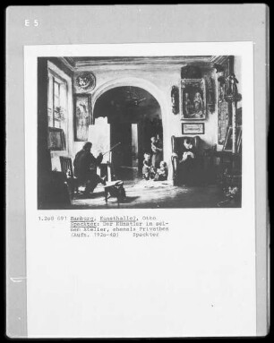 Der Künstler in seinem Atelier