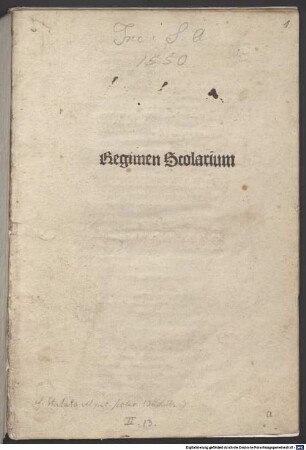 Regimen scolarium