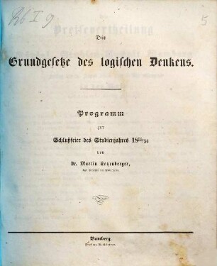 Die Grundgesetze des logischen Denkens