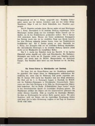 Als Armee-Reserve in Alberschweiler und Dambach