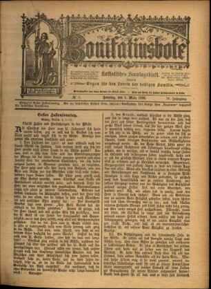 Ausgabe vom Sonntag, den 04. März 1900.