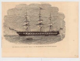 The Liverpool school frigate "Akbar", for the reformation of juvenile criminals