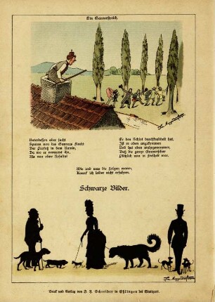 Ein Gaunerstreich; Schwarze Bilder