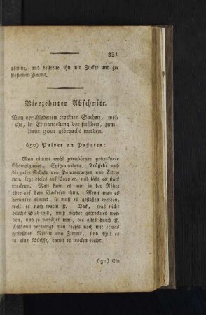 Vierzehnter Abschnitt.