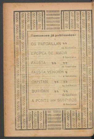 Romances já publicados