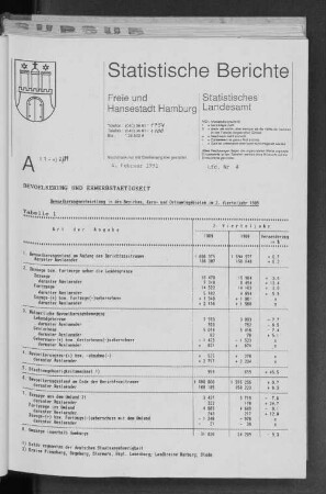 Bevölkerungsentwicklung in den Bezirken, Kern- und Ortsamtsgebieten im 2. Vierteljahr 1989 : Lfd. Nr. 4