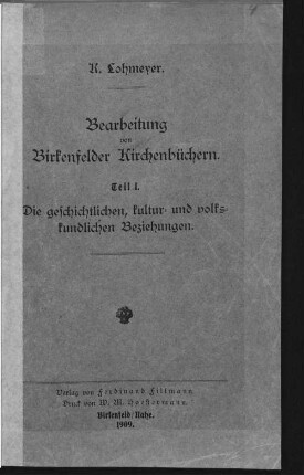1: Die geschichtlichen, kultur- und volkskundlichen Beziehungen